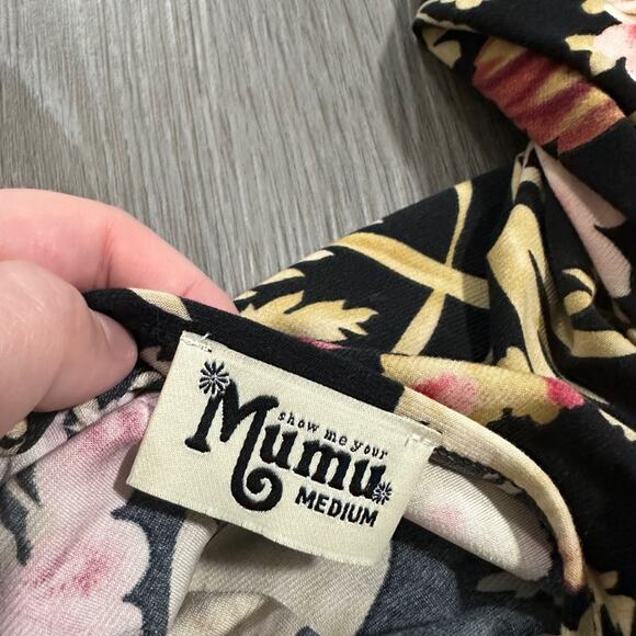 Show Me Your‎ Mumu Brady Botanical Cold Shoulder Tunic Mini Dress Size M - Picture 7 of 10